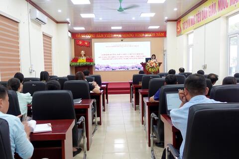 Bế giảng bồi dưỡng kiến thức chuyển đổi số, kỹ năng số cho cán bộ, công chức, viên chức và thành viên Tổ công nghệ số cộng đồng xã Sin Suối Hồ.