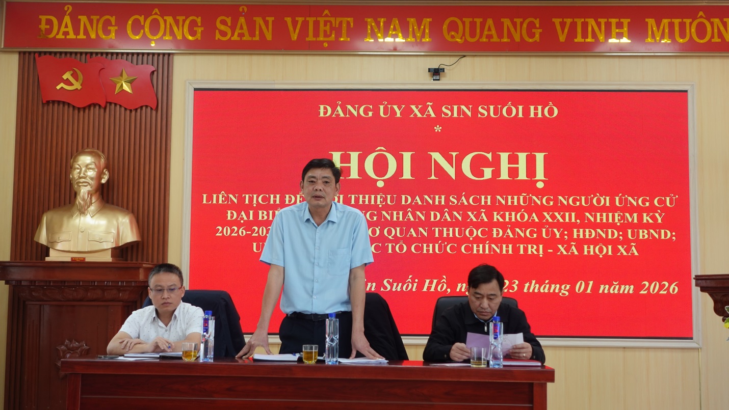 Hội nghị liên tịch giới thiệu danh sách những người ứng cử đại biểu ...
