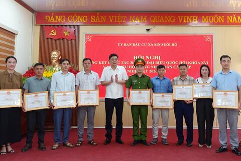 Xã Sin Suối Hồ tổng kết công tác bầu cử đại biểu Quốc hội khóa XVI và đại biểu HĐND các cấp nhiệm kỳ 2026 – 2031