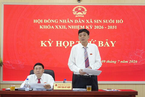 Kỳ họp thứ bảy HĐND xã Sin Suối Hồ khóa XXII, nhiệm kỳ 2026 – 2031.