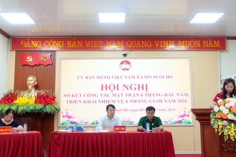 Hội nghị sơ kết công tác Mặt trận và công tác Hội CCB 6 tháng đầu năm, triển khai nhiệm vụ 6 tháng cuối năm 2026