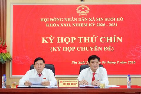 Kỳ họp thứ chín HĐND xã Sin Suối Hồ khóa XXII, nhiệm kỳ 2026 – 2031