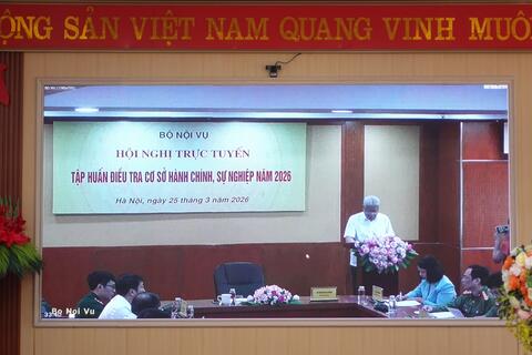 Tập huấn Điều tra cơ sở hành chính, sự nghiệp năm 2026
