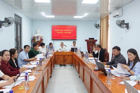 Phiên họp UBND xã thường kỳ tháng 3