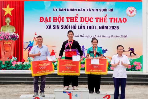 Đại hội TDTT xã Sin Suối Hồ lần thứ I năm 2026 thành công tốt đẹp